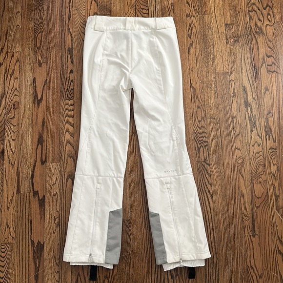 Spyder softshell white ski/snowboard pants - Picture 5 of 9
